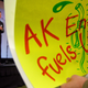 This August 2009 photo shows a rally in Anchorage, Alaska, against climate change legislation. The group “Energy Citizens,” who sponsored the rally, is backed by the American Petroleum Institute, the trade association representing U.S. oil and natural gas industry. PR firm Edelman was hired by API to help run the group.